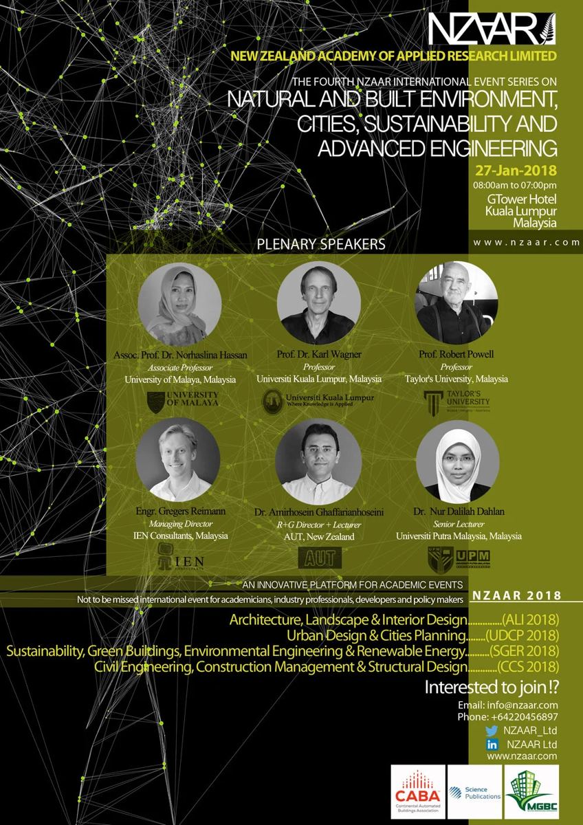 Poster of the fourth NZAAR event series, January 2018